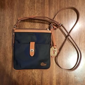 Dooney & Bourke Crossbody Black Pink Brown Leather